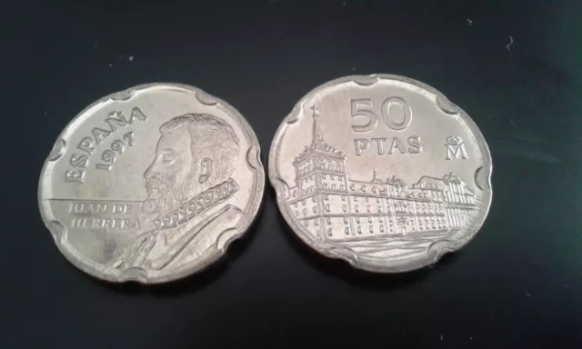 Moneda 50 Pesetas Juan Carlos I 1997 Sc De Bolsa.ptas