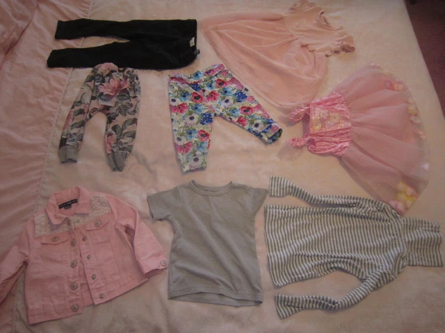 VGC Girl Bundle 8 Items Dress Shorts  Jacket Top Trousers Jumper size UK 2-3 Ye