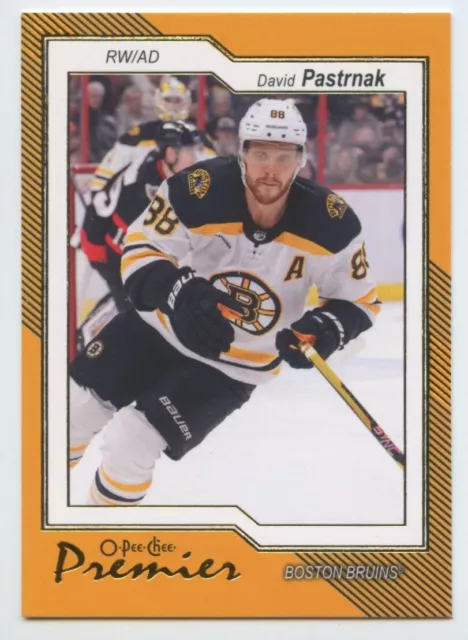 2023-24 O-Pee-Chee Premier #P-51 David Pastrnak - Boston Bruins