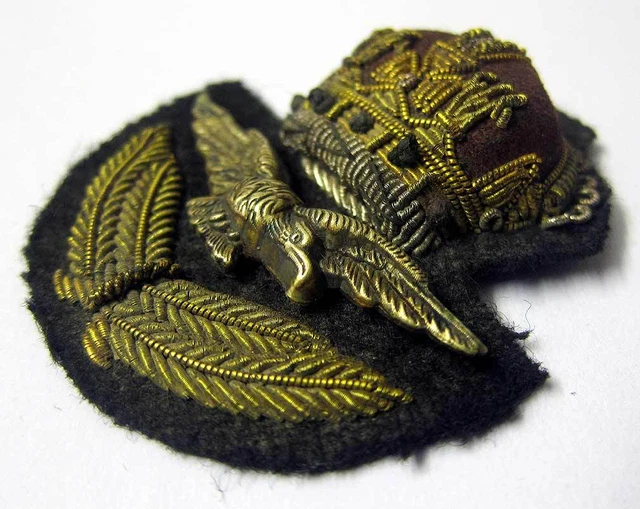 RAF OFFICER CAP Badge WW2 WWII Hat & Eagle Kings Crown Royal Air Force ...