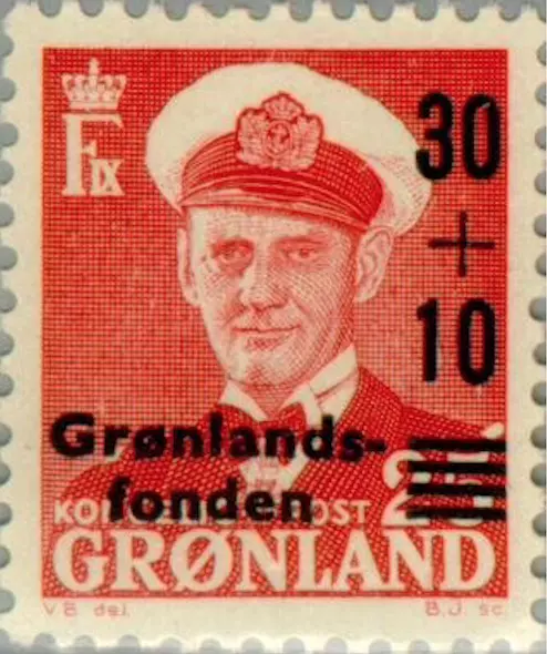 Greenland #Mi43 MH 1959 King Frederick IX Charity [B2]