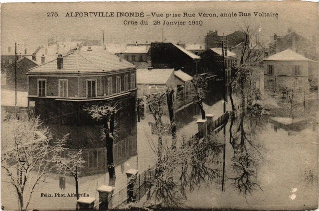 CPA Alfortville Inonde - Vue prise Rue Veron (275204)