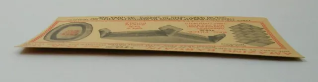 Tarjeta Postal Publicitaria Vintage Productos Populares Co Juegos De Mantel Sin Usar 3