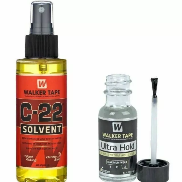 C22 Adhesive Remover Spray ( 4 oz) & Walker Ultra Hold Glue (0.5 oz)