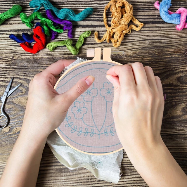 Stoff Stickerei DIY Handgemachtes Materialpaket Fräulein Handgefertigt