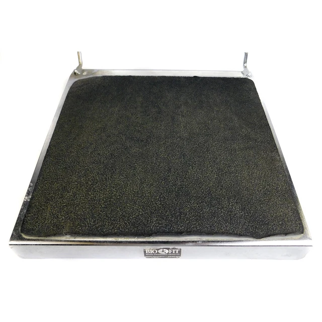 BioFit Engineered Products Chrome Footrest FS-2-C Ergonomic 12" x 12" w/o Stand