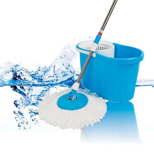 360° Rotating Head Easy Spin Stainless Steel Mop Dry Floor Mop Bucket