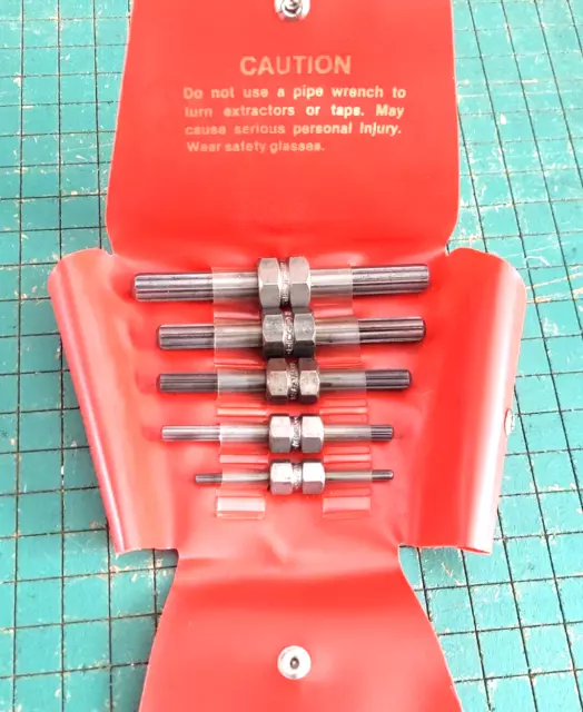 RIDGID Tools Screw Extractor Set No. 5, 1/4”-1/2” Diameter USA VGC