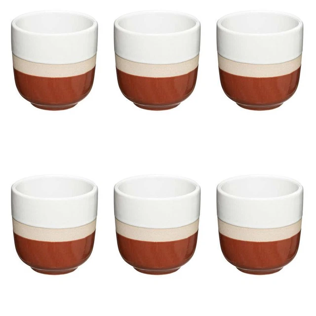 Lot de 6 Tasses à Café "Sofia" 14cl Terracotta