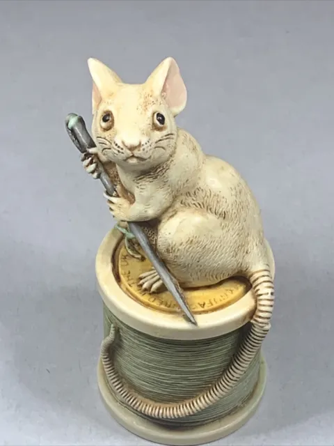 Harmony Kingdom  Dior  Mouse on Thread Treasure Jests Trinket Box