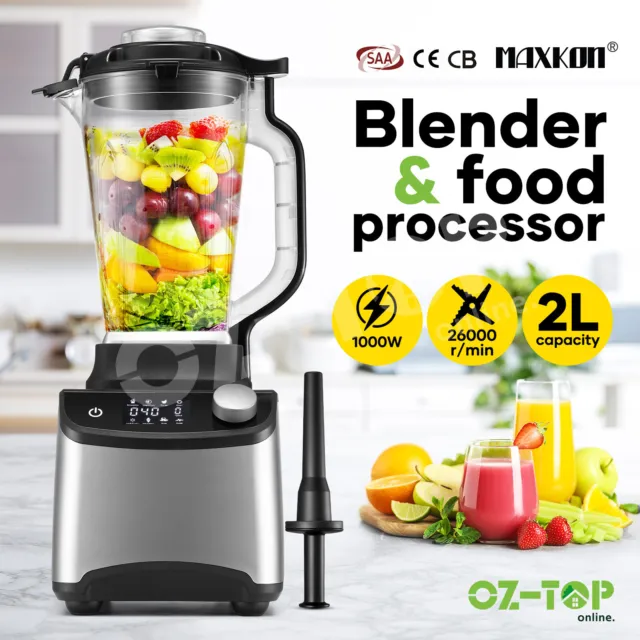 Maxkon Commercial 2L Blender 8 BladesFood Mixer Processor Smoothie Ice Crusher
