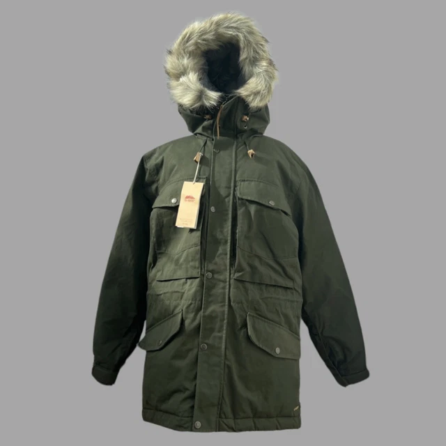 FJALLRAVEN Singi Down Jacket Hooded/Quilted G-1000 MENS  M Deep Forest BNWT VGC