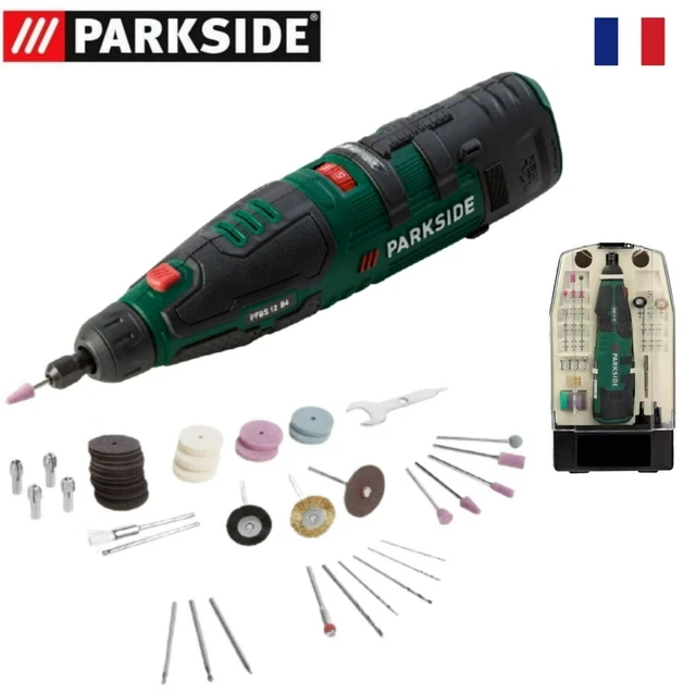 PARKSIDE MINI MEULEUSE perceuse de précision ponceuse SANS FIL DREMEL PFBS 12v EUR 69,90