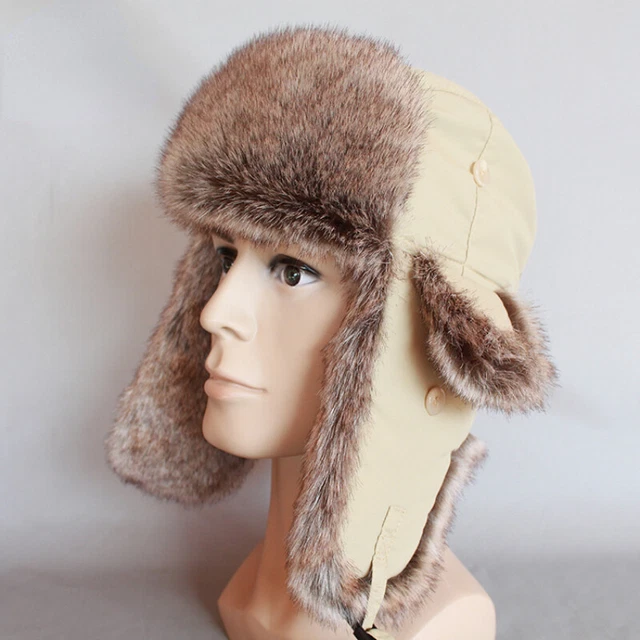 Futrzane Mongolian Chapka en Fourrure Fausse Fourrure De Renard pou