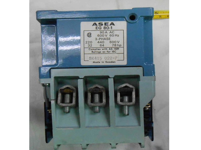 Asea  Eg 80-1 Contactor Sk415-022F-Size 3-Open 3Pole 600V, 110-120V 60Hz Nos