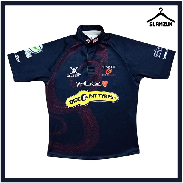 NEWPORT GWENT DRAGONS Rugby Away Shirt 2011/2012 Gilbert