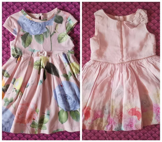 Ted Baker Baby Girl Sugar Sweet Rose Floral dress set bundle size 18-24 months