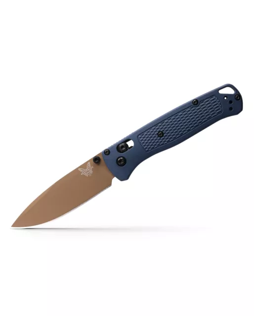 Benchmade 535FE-05 Bugout, 3.24" CPM-S30V Blade, Blue Grivory Handle W/ Clip