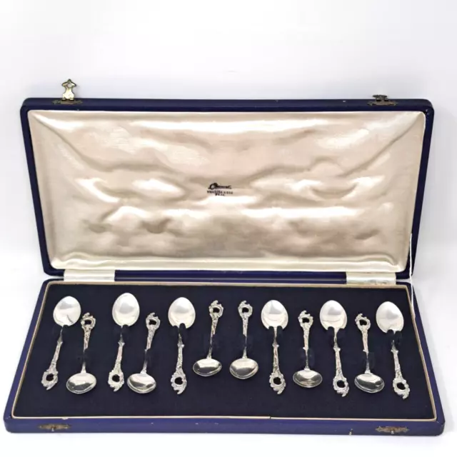 Vintage 800 Silver Espresso Spoons Set of 12 Argentina