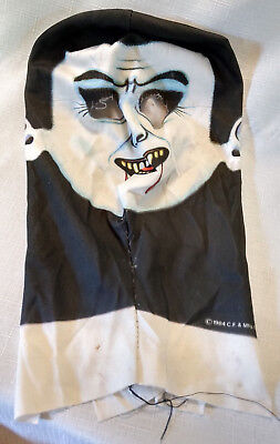 1984 80s C.F. Halloween Mask Vampire Monster Blood Dripping Tyo Cloth Airbrush