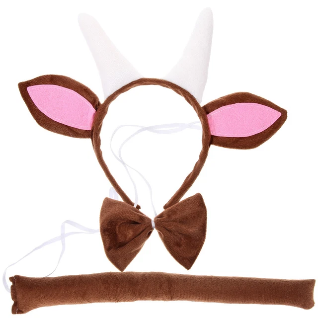 GOAT TAIL COSTUME Demon Cosplay Ears and for Women Horn Headband Miss
