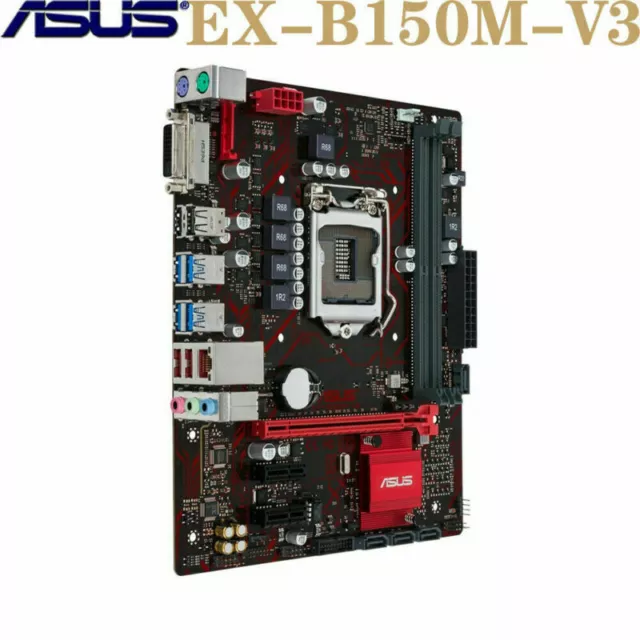 ASUS EX-B150M-V3 motherboard Intel B150 LGA 1151 Micro ATX 2×DDR4 USB3.0 DVI