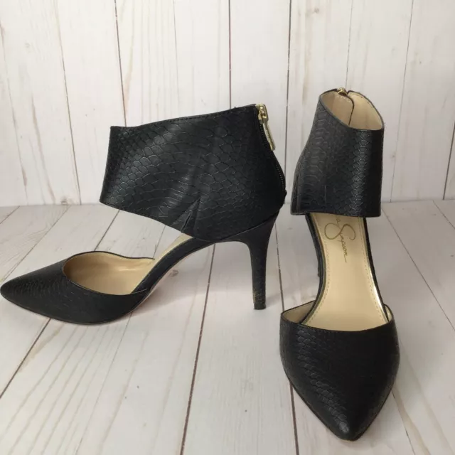 Jessica Simpson Liveera Black Heels Size 6.5 M