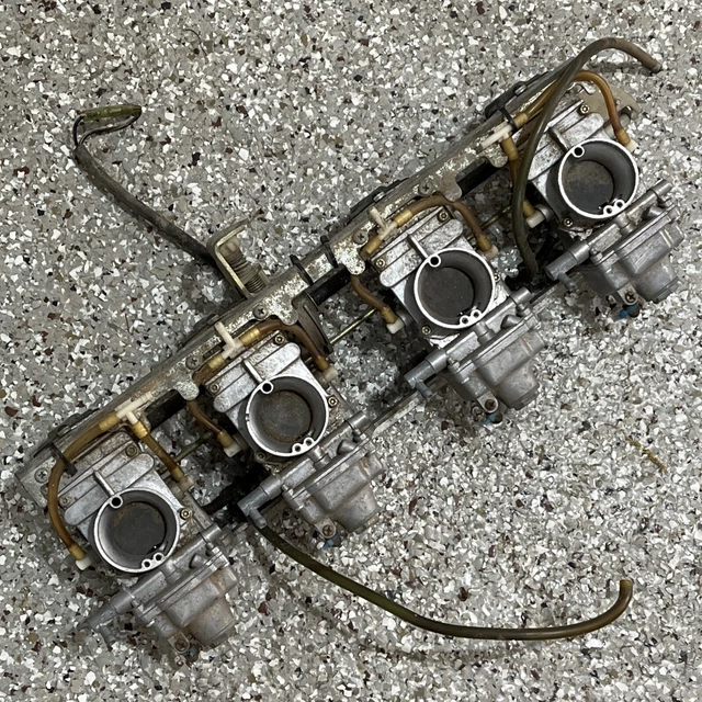1992 Yamaha Vmax-4 750 Vmax4 89A Set Rack Flat Slide Carbs Carburetor Oem Mikuni