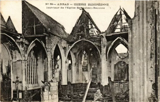 CPA AK Militaire ARRAS - Intérieur de l'Église St-JEAN (362580)