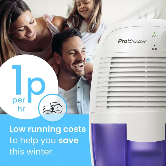 Pro Breeze® 500ml Mini Dehumidifier - Portable for Condensation Moisture Damp 3