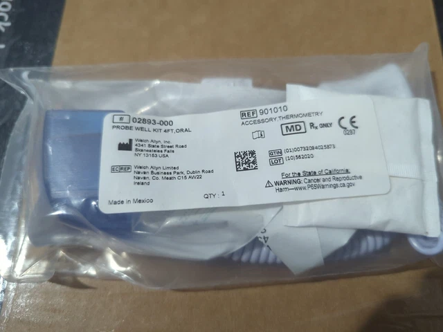 Welch Allyn Oral Probe Well Kit 4Ft For Suretemp Thermomter  # 02893-000