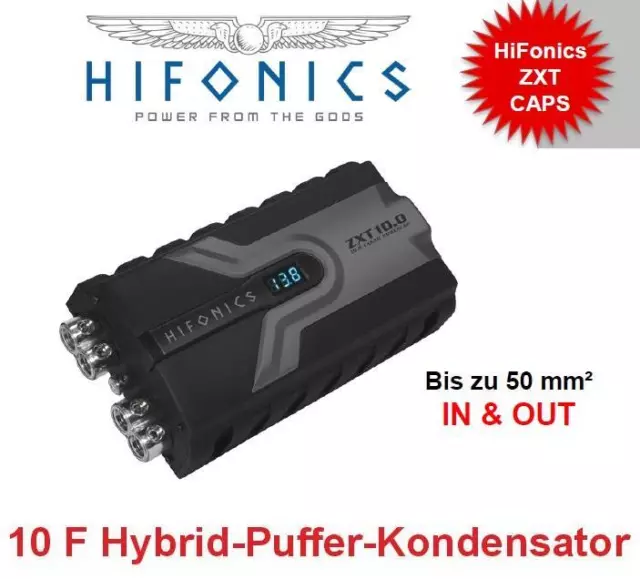 Hifonics ZXT10.0 Powercap 10 Farad Condensateur Hybrid-Pufferkondensator