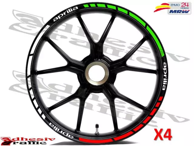 Kit Llantas Para Aprilia - Pegatinas - Stickers - Completo 2 Llantas - Ref012311