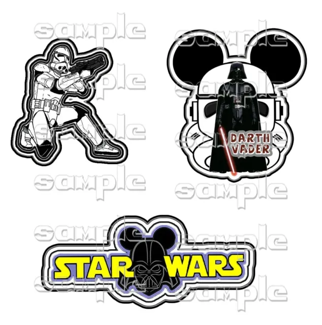 Disney Star Wars 3 piezas nvc prefabricado libro de recortes página troquelado #