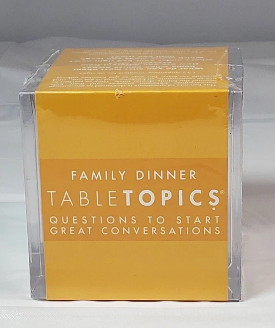 NEW TABLE TOPICS Family Dinner Questions to Start Great Conversations