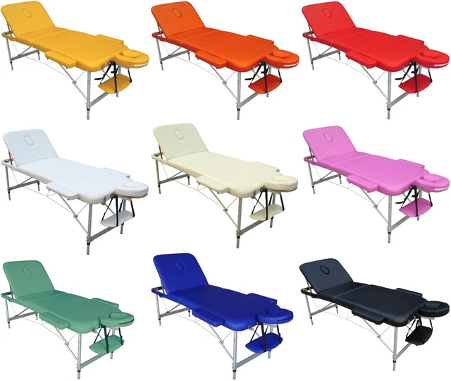 Fauteuil De Massage / Soins Esthétiques GIOVE - Table Pédicure, Tatouage - 176x64x75 Cm - Acier