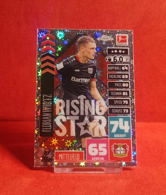 TOPPS CHROME 2020 Florian Wirtz ROOKIE RC LEVERKUSEN MGC 10 GRADED