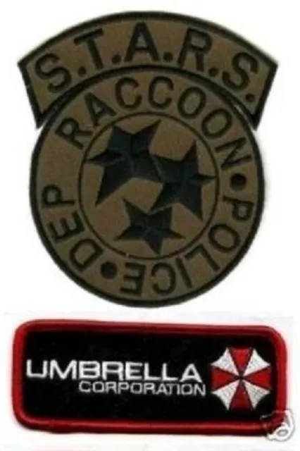 FANCY DRESS HALLOWEEN COSTUME PATCH: Resident Evil STARS UMBRELLA CORP ID TAG a