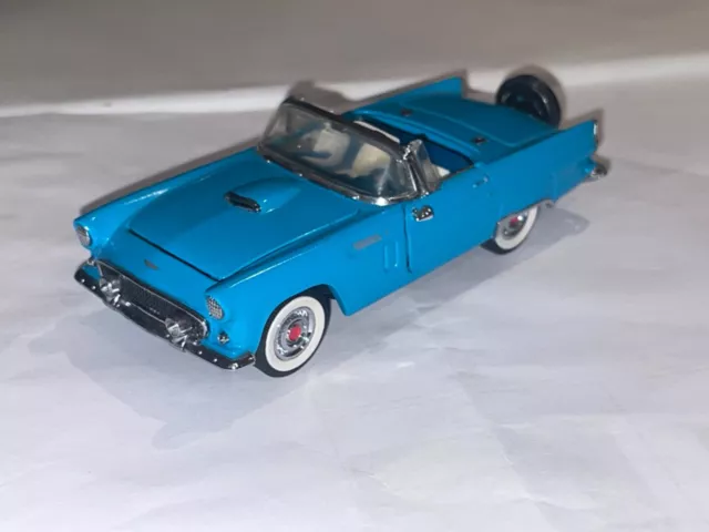 1:43 Franklin Mint 1956 Ford Thunderbird V8 Roadster n Mustang TBird sports car