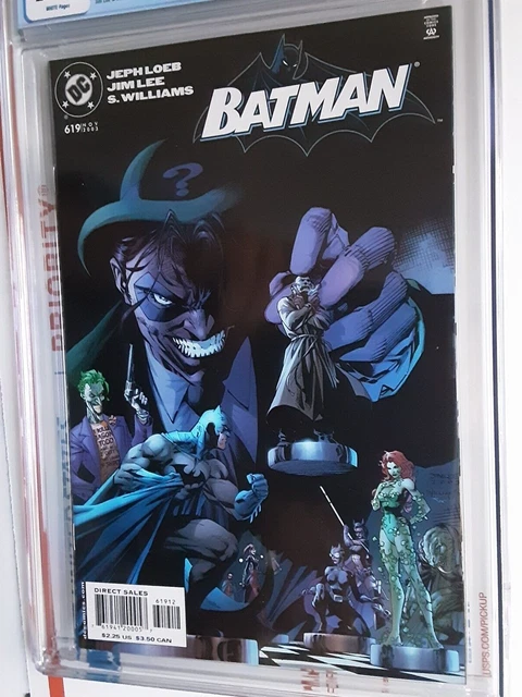 BATMAN #619 CGC 9.8 HTF 2ND PRINT 1st Tommy HUSH ELLIOT IN COSTUME KEY JIM LEE 2