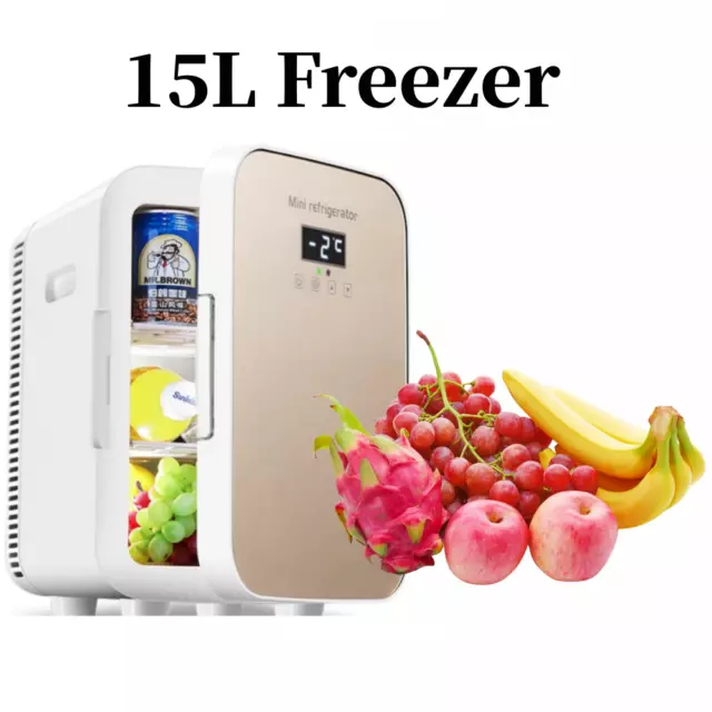 15L Mini Fridge for Food Drinks Skin Care Beauty Cosmetics Breast Milk Low Noise