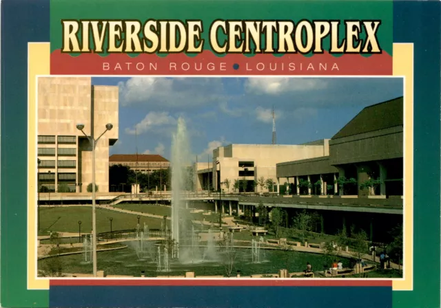Baton Rouge Louisiana Riverside Centroplex Mississippi River Louisiana postcard