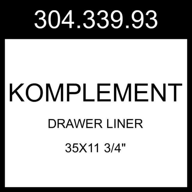 KOMPLEMENT Drawer liner, light gray, 35x11 3/4 - IKEA