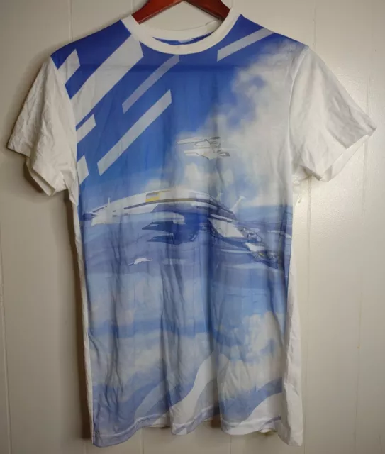Mass Effect 2 Normandy Graphic Sublimation T-Shirt Bioware Men's Small