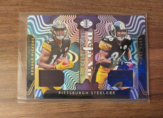 George Pickens Hines Ward Steelers 2022 Illusions Football Deja vu Dual Patch