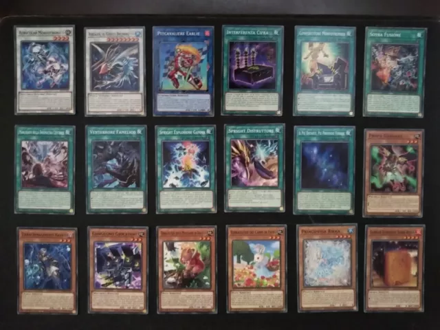 YU-GI-OH Lotto 50 Carte Comuni POTE Italiano COME DA FOTO Potere degli Elementi