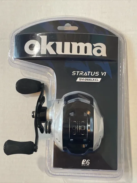 new Okuma Stratus VI (SVI-266-CL) - Baitcasting Fishing Reel (Right Hand)
