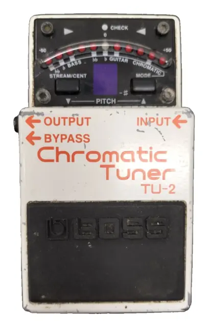 Boss TU-2 Chromatic Tuner Accordatore Cromatico Pedale Chitarra Elettrica Usato
