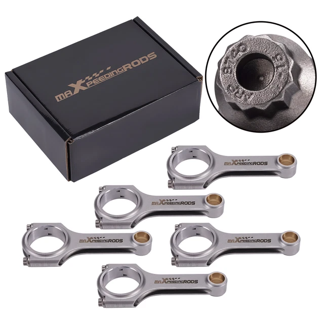5x Connecting Rods+ARP Bolts For Audi RS2 2.2L Turbo 5cyl Conrods Bielle pleuel