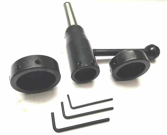 Lathe Tailstock Floating Die Holder Set Mt-2 Shank - Imperial Standard